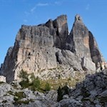 The rocky spires of the Cinque Torri