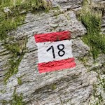 Auf dem Weg Nr. 18 zur Busegge Alm