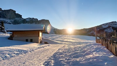 Sonnenuntergang Geisleralm