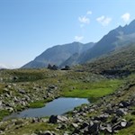 Knapp unterhalb des Pfitscher-Joch-Hauses