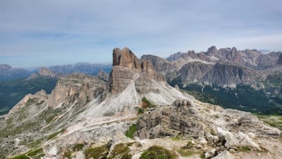 Ausblick von der Nuvolau Hütte