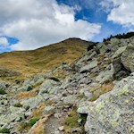 Im angenehmen Anstieg auf die Leiterspitze