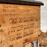 Am Beginn des Besinnungsweges in St. Ulrich