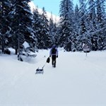 Mit der Rodel auf den Staller Sattel