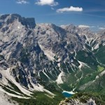 Gipfelblick vom Herrstein auf den Seekofel und den Pragser Wildsee