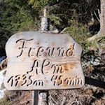 Die Wanderung ist bestens ausgeschildert