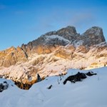 Winterwanderung in den Dolomiten