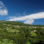 Auf dem Weg zur Trostburg genießt man schöne Ausblicke auf Barbian