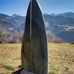 Work of art on the panoramic trail Velturno