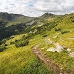 Unser Blick fällt auf die Getrumspitze und Kassianspitze