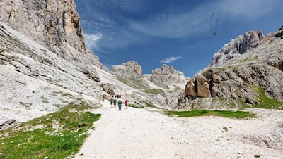 Anstieg in Richtung Preuss- und Vajolethütte