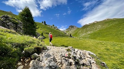 Anstieg zur Pederiva Hütte