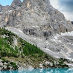 The fairy tale iridescent Sorapis lake