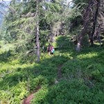 Auf dem Rückweg von der Mittagsspitze