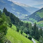 Ausblick während des Anstiegs zum Großstahlhof