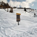 Der Winterwanderweg zum Bergrestaurant Pichlberg ist gut ausgeschildert