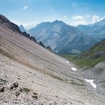 Das Geröllfeld zu Füßen der Antoniusspitze