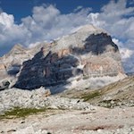 The forcella Travenanzes with the Tofana di Rozes
