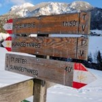 Der Sunnseitnweg in Villnöss ist gut ausgeschildert