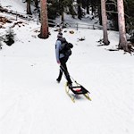Mit der Rodel zur Gasserhütte auf der Villanderer Alm