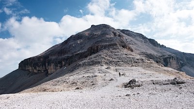 Anstieg auf den 3.152 m hohen Piz Boe