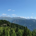 Blick auf die Wilde Kreuzspitze, die höchste Erhebung in den Pfunderer Bergen