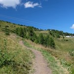 Im sanften Anstieg führt der Wanderweg Nr. 24 auf den Gipfel des Rosskopf