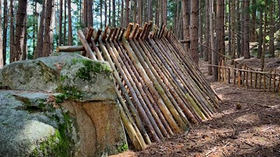 Der Rundweg Bergl öffnet zahlreiche Spielmöglichkeiten