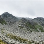 Die Chemnitzer Hütte liegt inmitten einer steinbeschlagenen Gegend