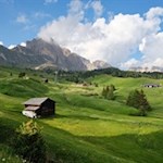 Die sanft gewellten Grödner Almen