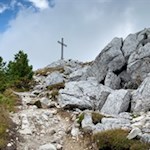 Nur mehr wenige Meter trennen uns vom Gipfelkreuz des Weißhorn