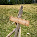 Der Weg zur Neuhütt Alm ist gut ausgeschildert