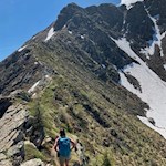 Anstieg auf den Gitsch vom Falzarer Joch