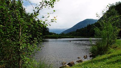 Am Nordufer des idyllischen Vahrner Sees