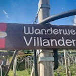 Der Wanderweg nach Villanders ist gut ausgeschildert