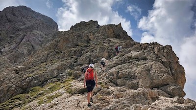 Vajolonpass Klettersteig Rotwand