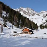 Im Winter liegt die Huber Alm im tiefen Winterschlaf