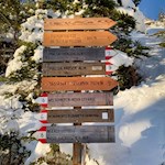 Zunächst folgen wir dem Weg Nr. 9 in Richtung Heinzenalm