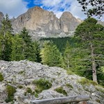 View of the Roda di Vael from the Kaiserstein