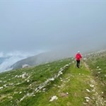 La discesa dal monte Stivo avviene lungo il percorso di andata