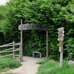 Am Beginn des Rablander Waalweges