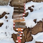 Auf dem Weg Nr. 9 in Richtung Heinzenalm