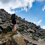 Über Blockwerk auf die Kempspitze