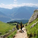 Abstieg von der Rotwandhütte zum Karerpass