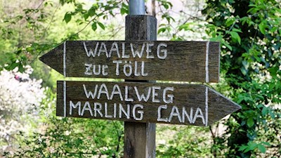 Der Marlinger Waalweg ist bestens ausgeschildert