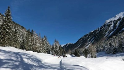 Durch die verschneite Einsamkeit zur Lercheralm
