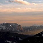 Blick auf den Schlern, das Weiß- und Schwarzhorn