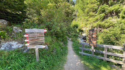 Entlang des Eggerbaches in Richtung Bergeralm