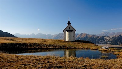 Die anmutige Kapelle nahe dem Jaufenhaus