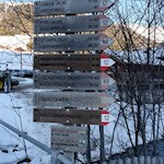 Der Aufstieg zur Stumpfalm ist mit 1h50' ausgeschildert